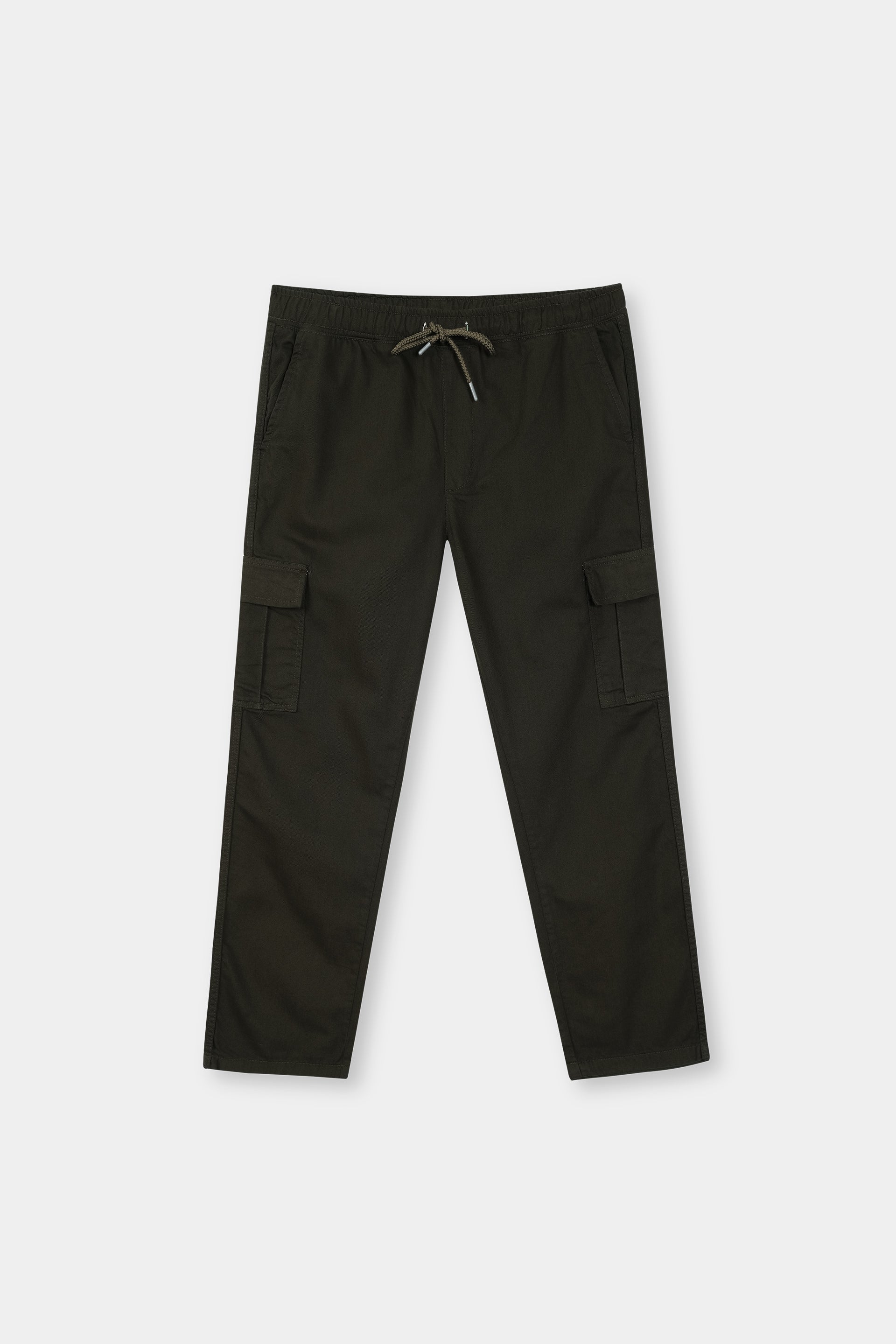 Regular Fit Six Pocket Cargo Pant Color Olive Green