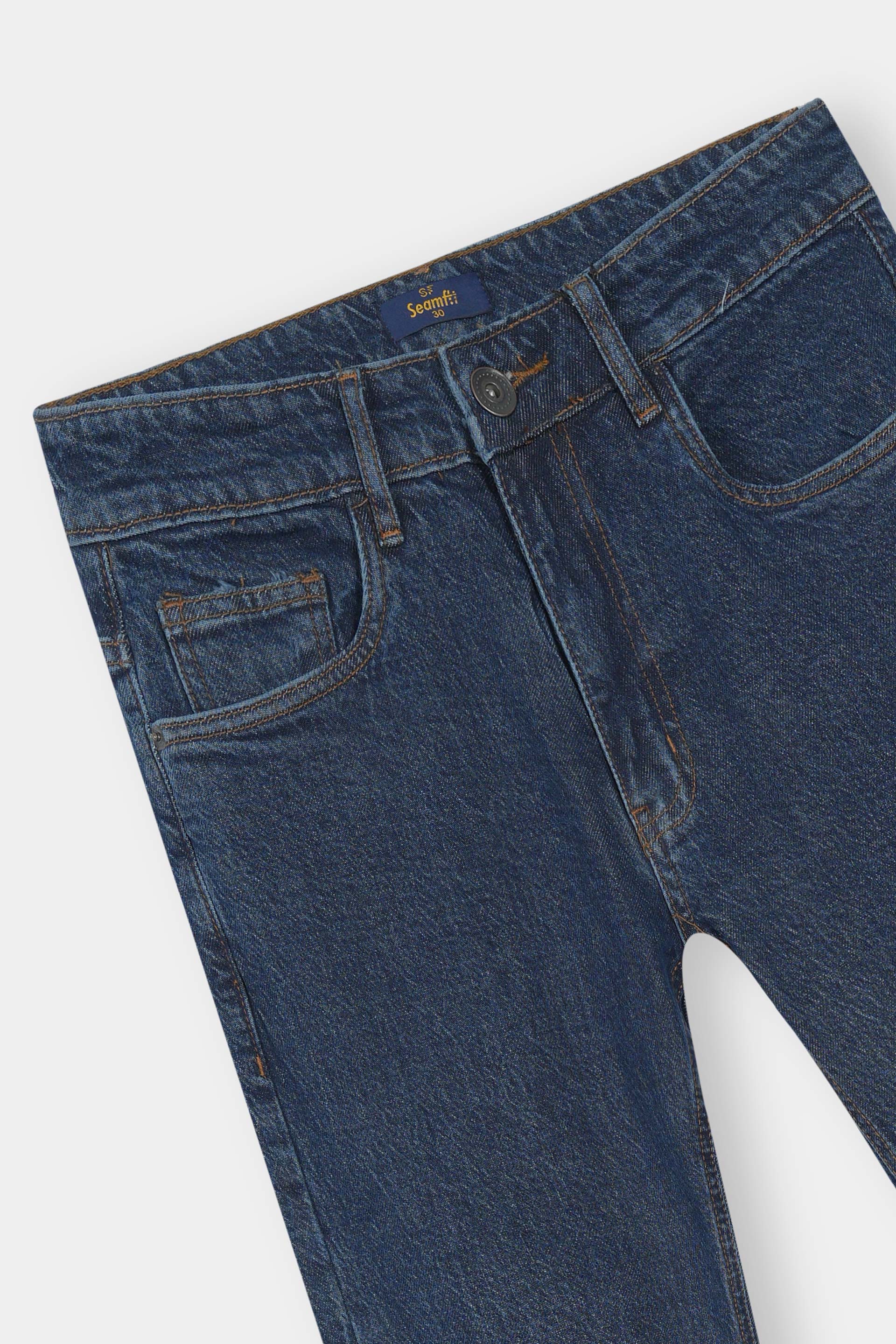 Denim Jeans Color Matt Blue