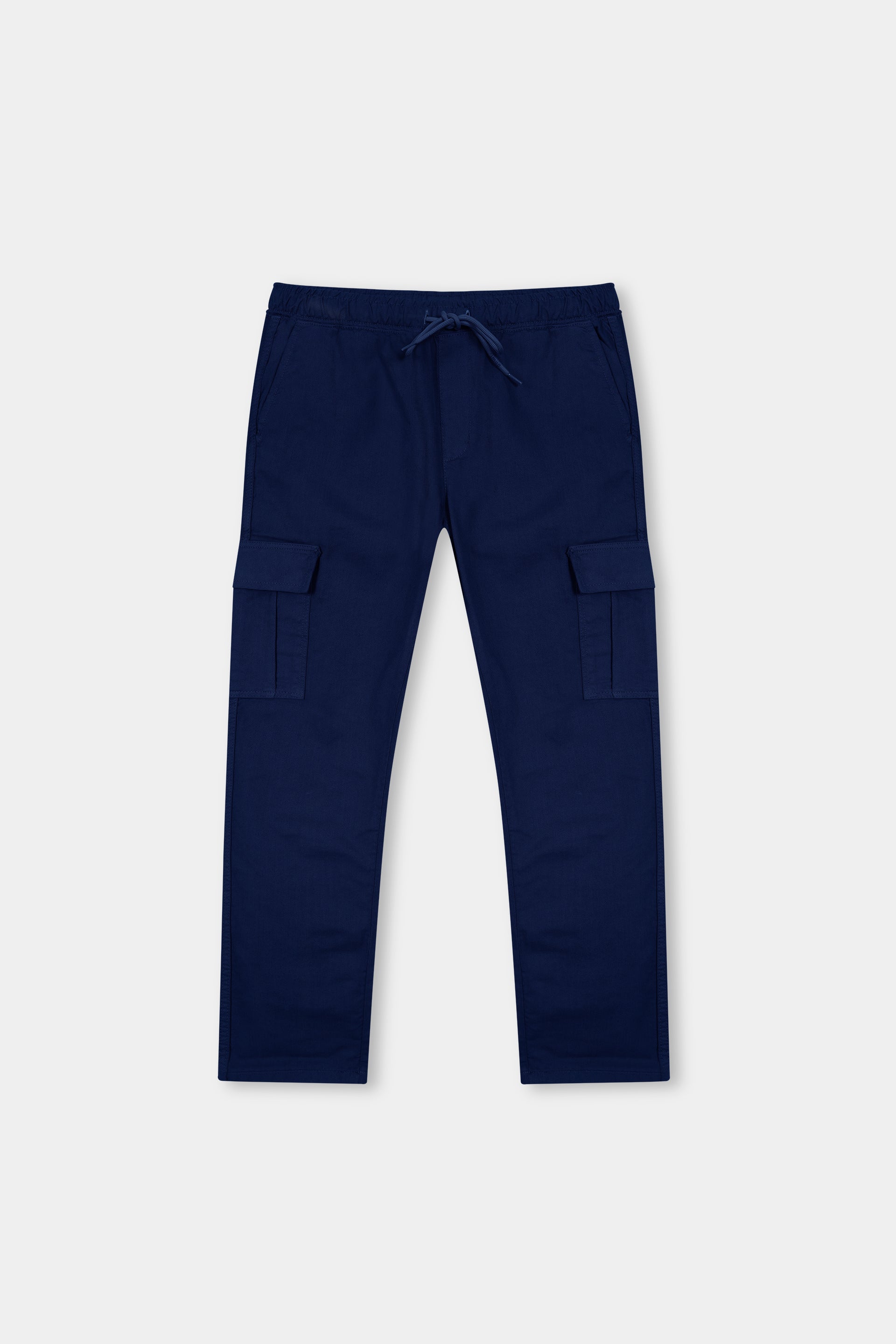 Regular Fit Six Pocket Cargo Pant Color Blue