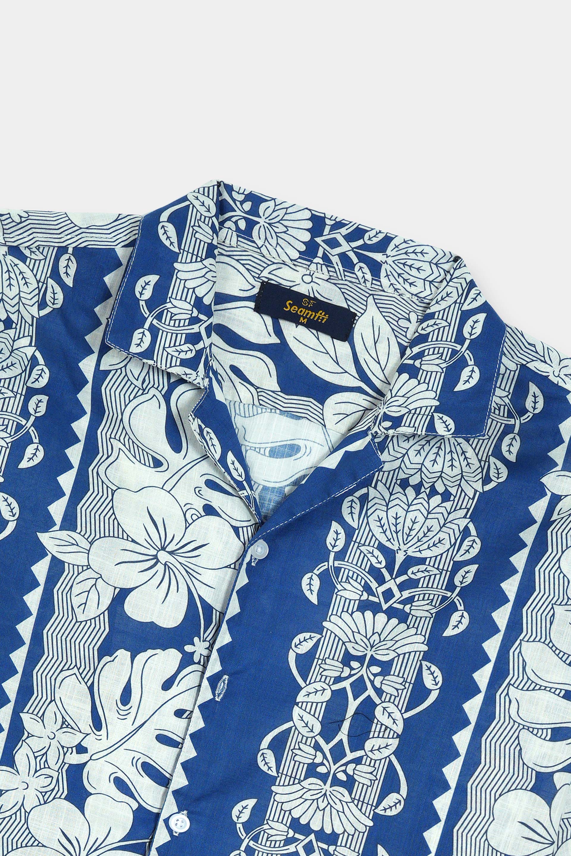 Half Sleeves Coat Collar / Hawaiian Shirt