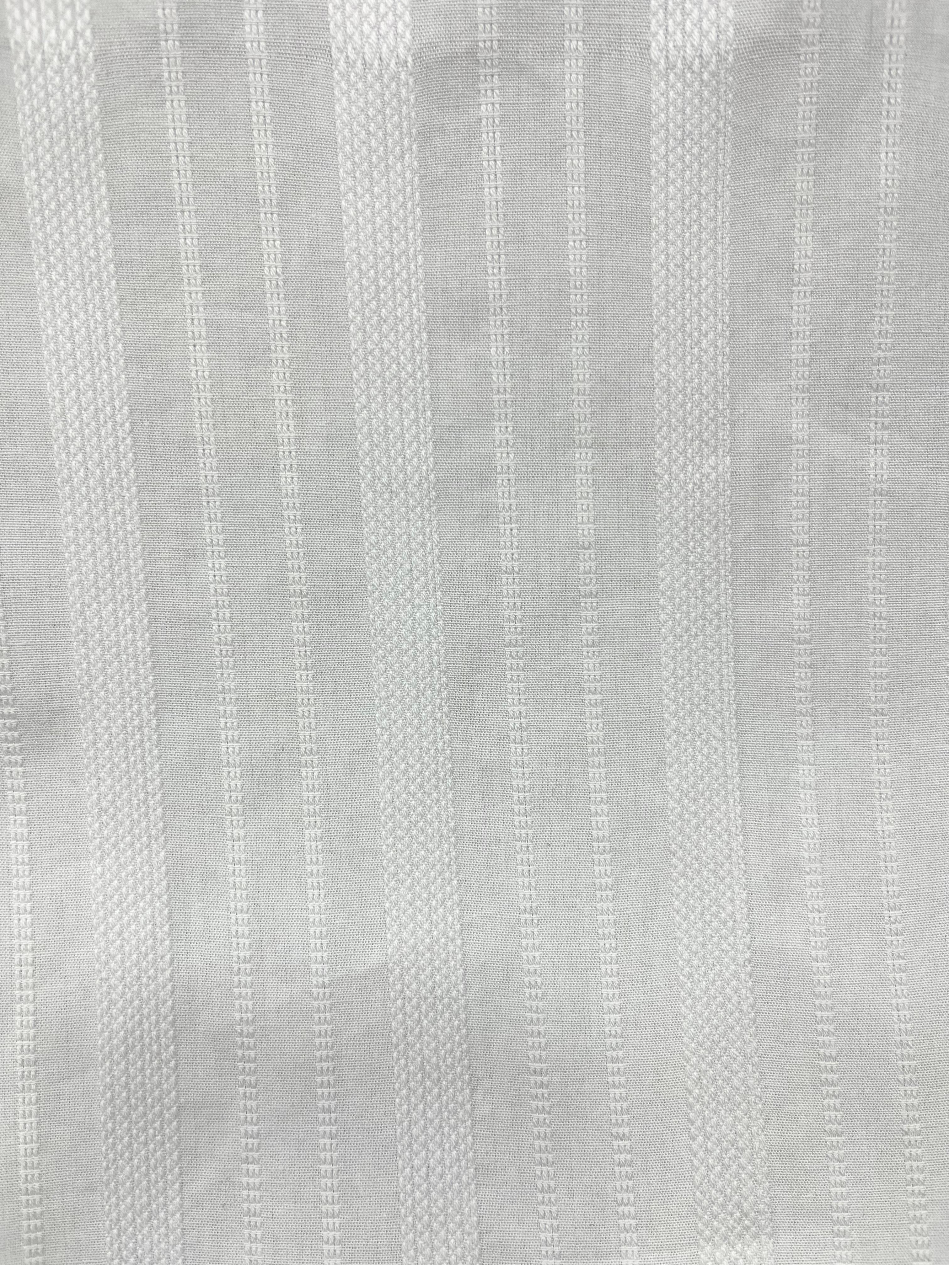 White Textured Short-Sleeve Shirt