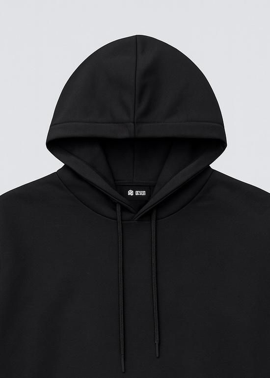 Classic Black Pullover Hoodie