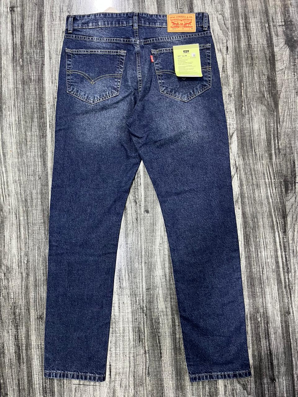Classic Indigo Blue Denim Jeans