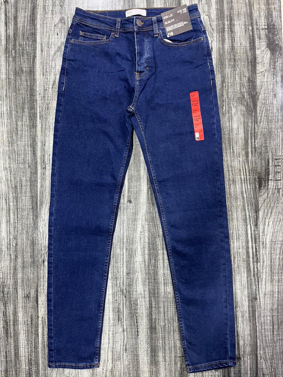 Dark Washed Blue Denim Jeans primark