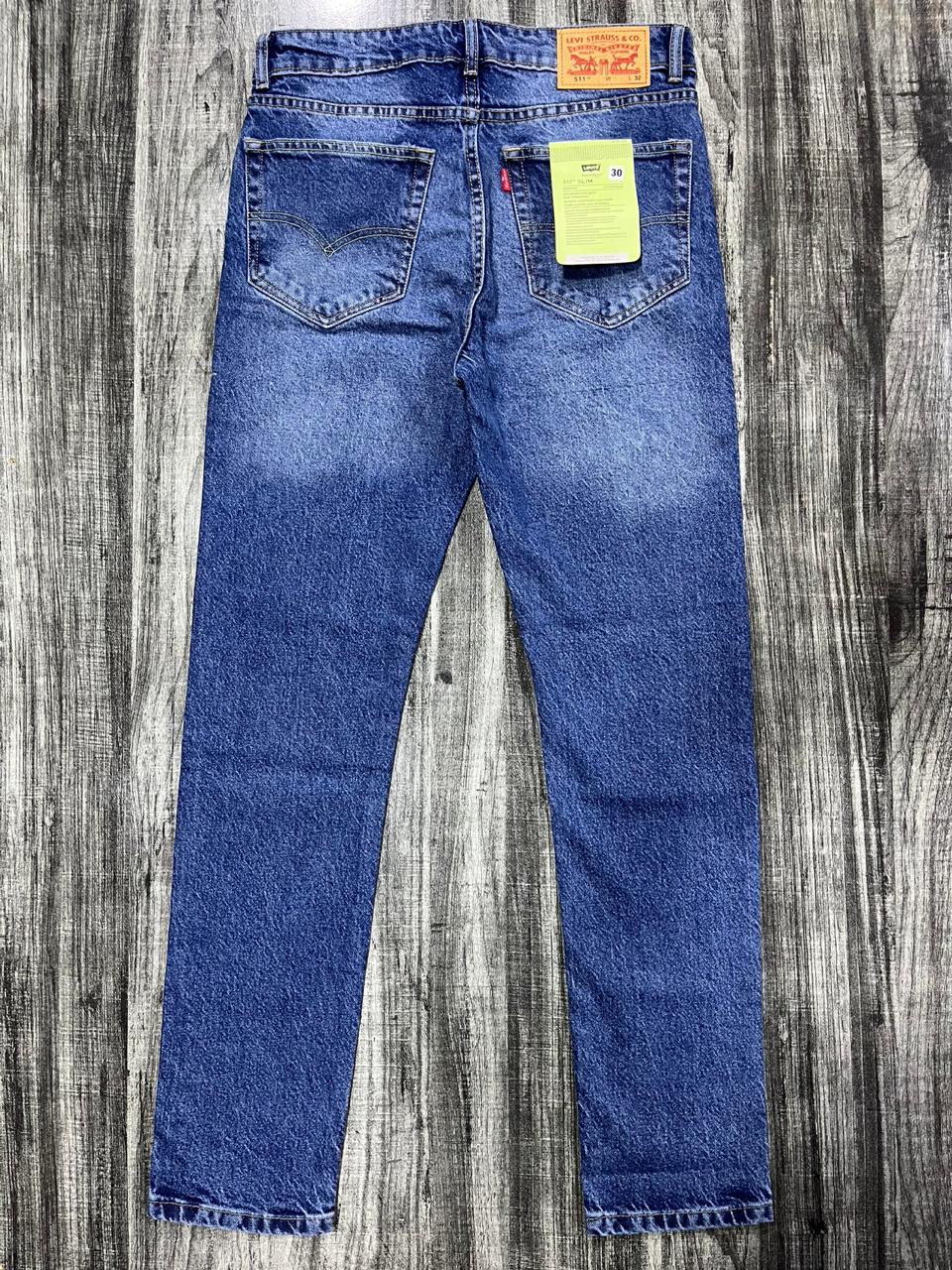 Deep Wash Blue Denim Jeans