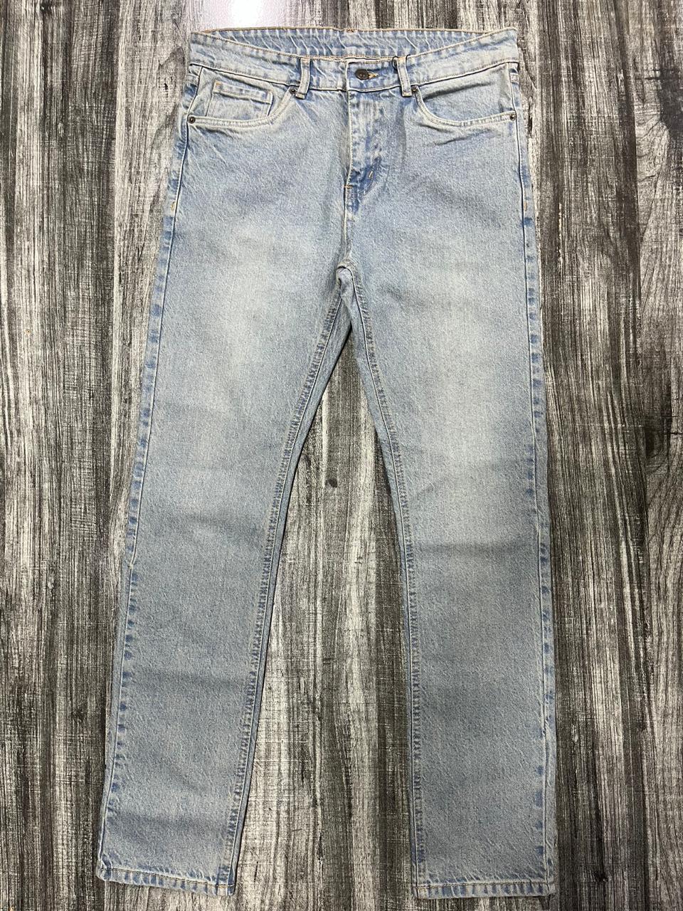 Medium Wash Blue Denim Jeans
