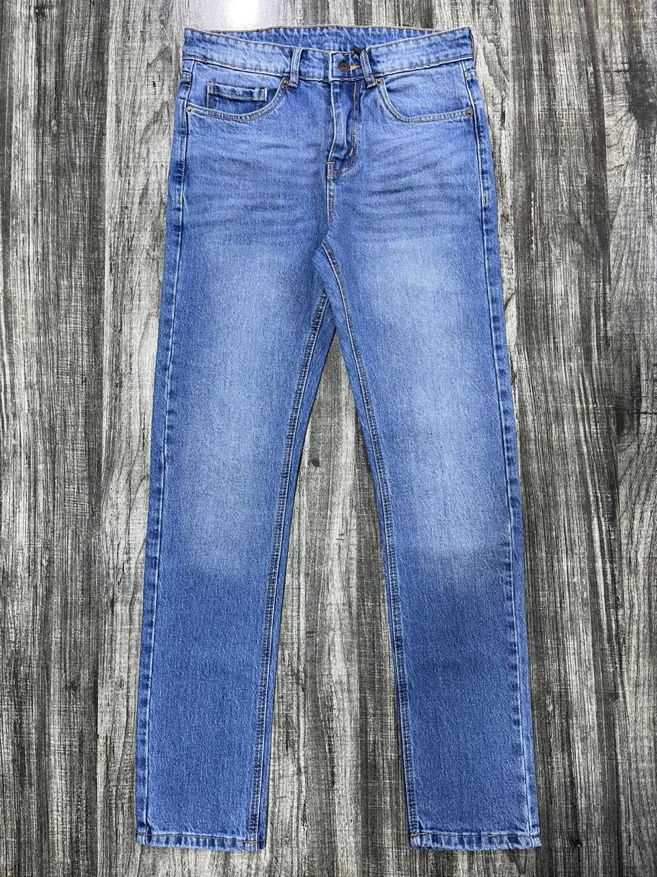 Classic Blue Branded Denim Jeans
