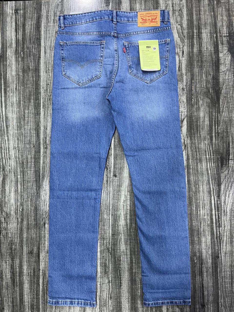 Light Blue Regular Fit Denim Jeans