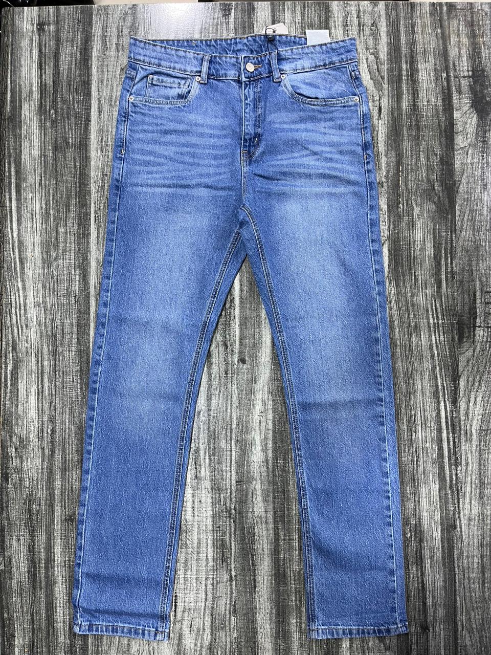 Light Blue Regular Fit Denim Jeans