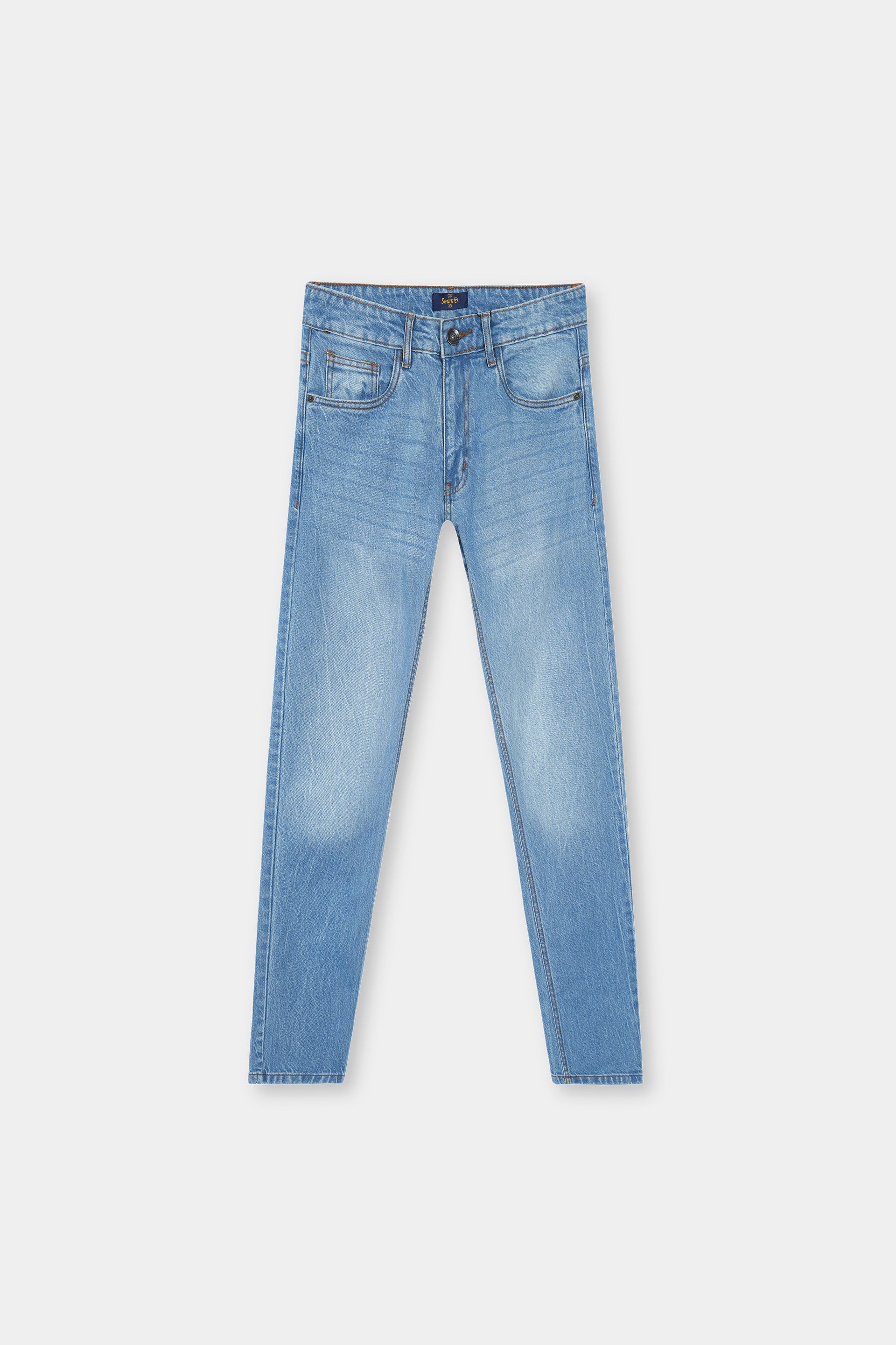 Denim Jeans  Color Ice  Blue  Whiskers