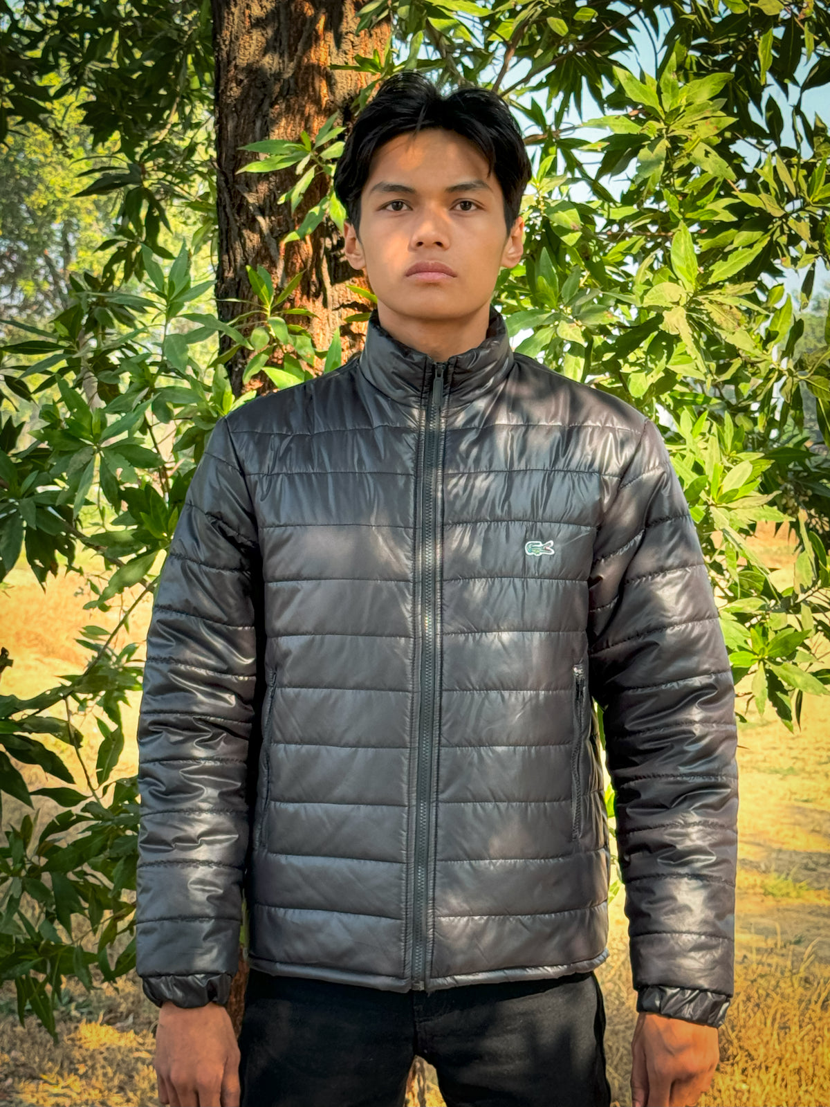 EXPORT GRAY BUFFET JACKET PARACHUTE WIND BREAKER