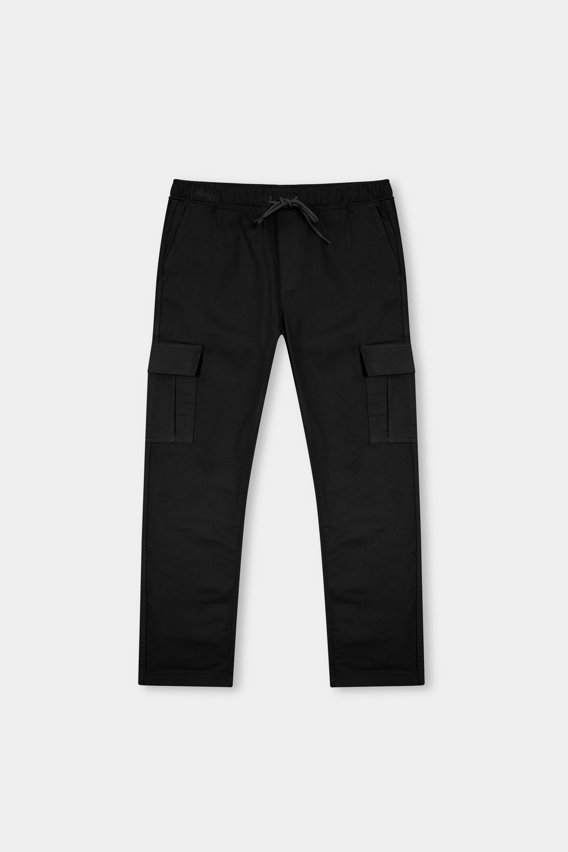 Regular Fit Six Pocket Cargo Pant  Color Black
