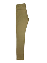 Teak Color Slim Skinny Cotton Pent