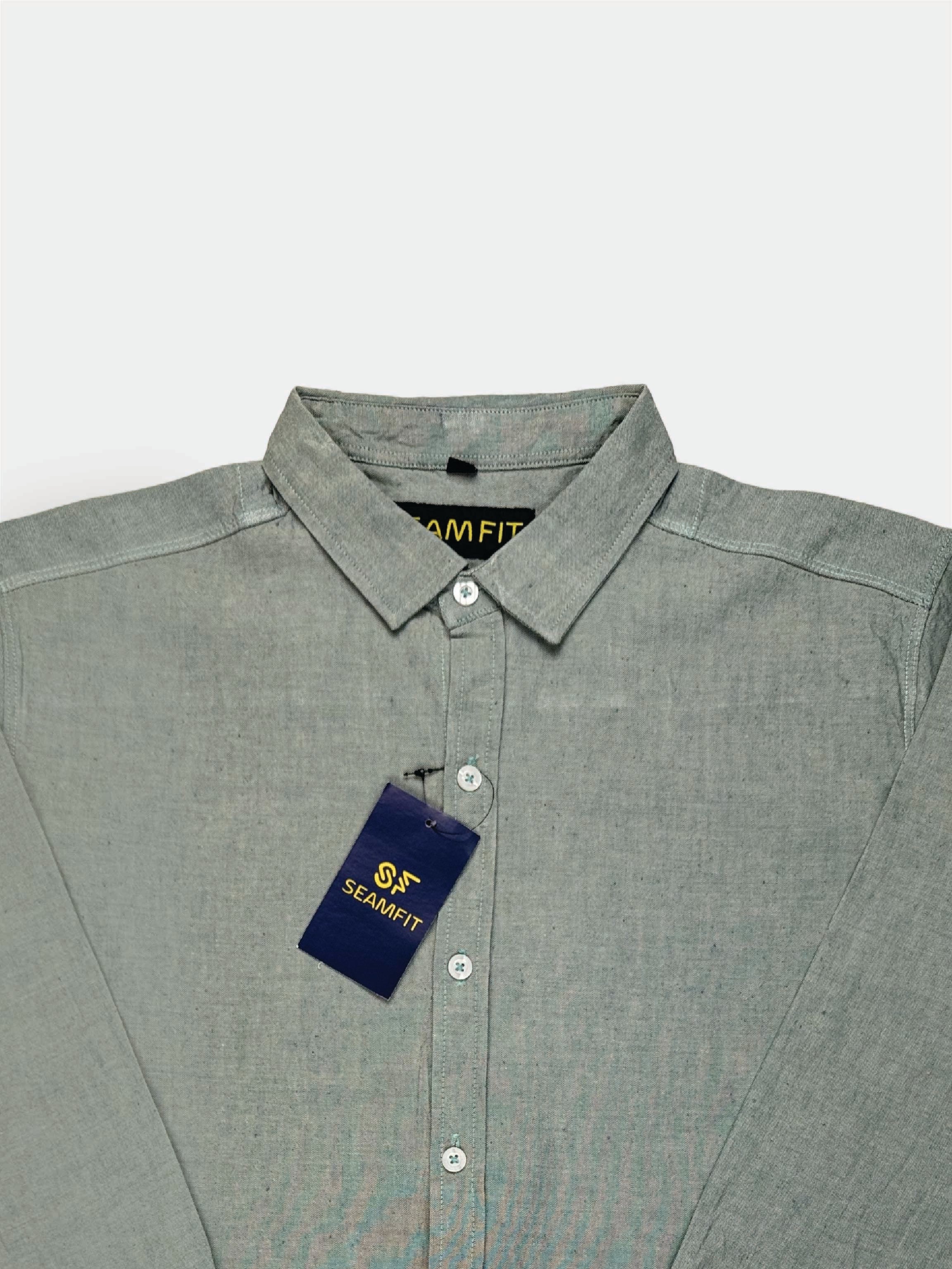 WINTER CHAMBRAY FABRIC SHIRT