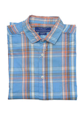 CHECK SLIM FIT SKY BLUE SHIRT