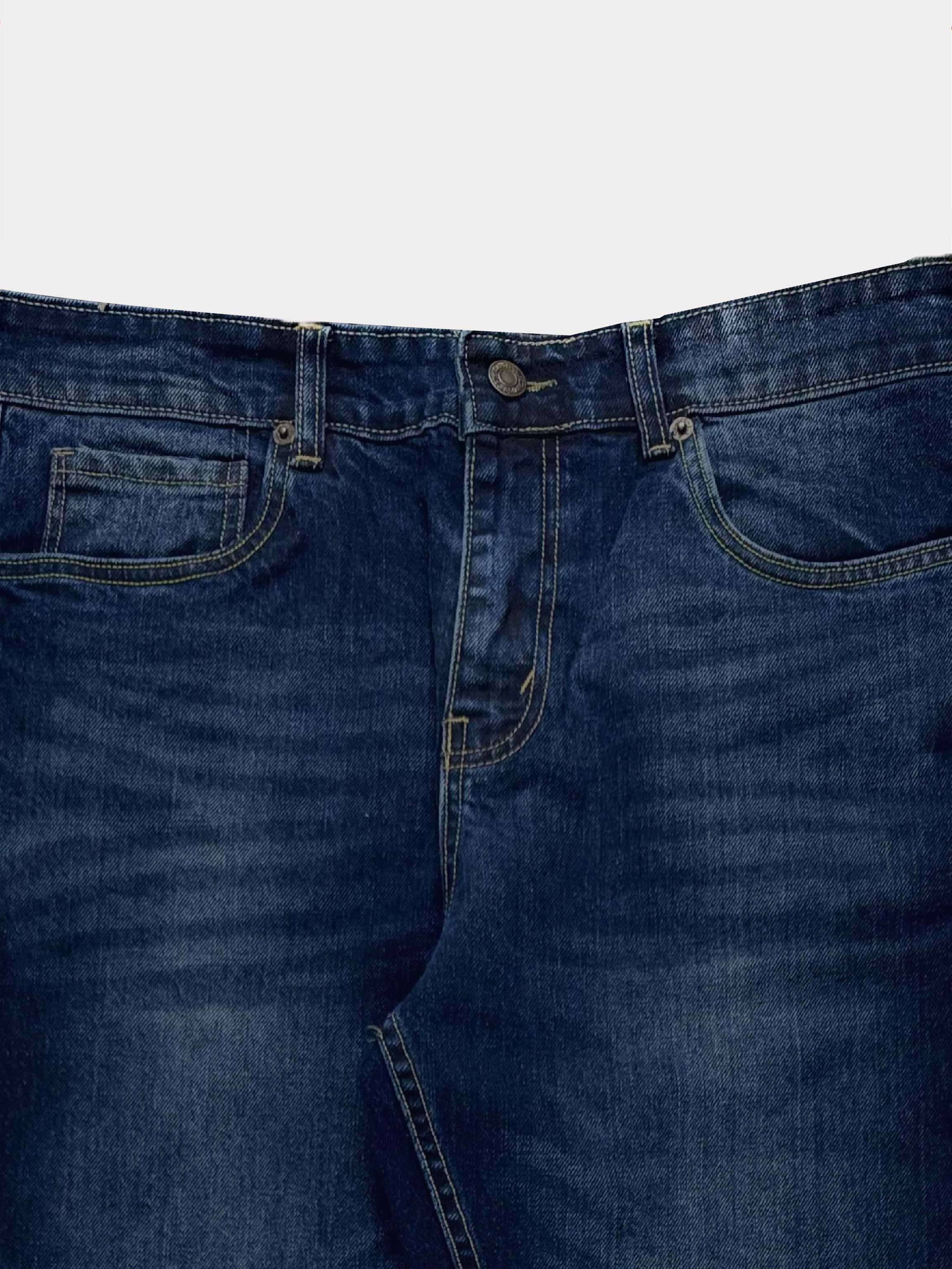 DARK BLUE REGULAR FIT JEANS MEN