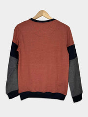 Rusty & Grey Panel Sweatshirt For Men