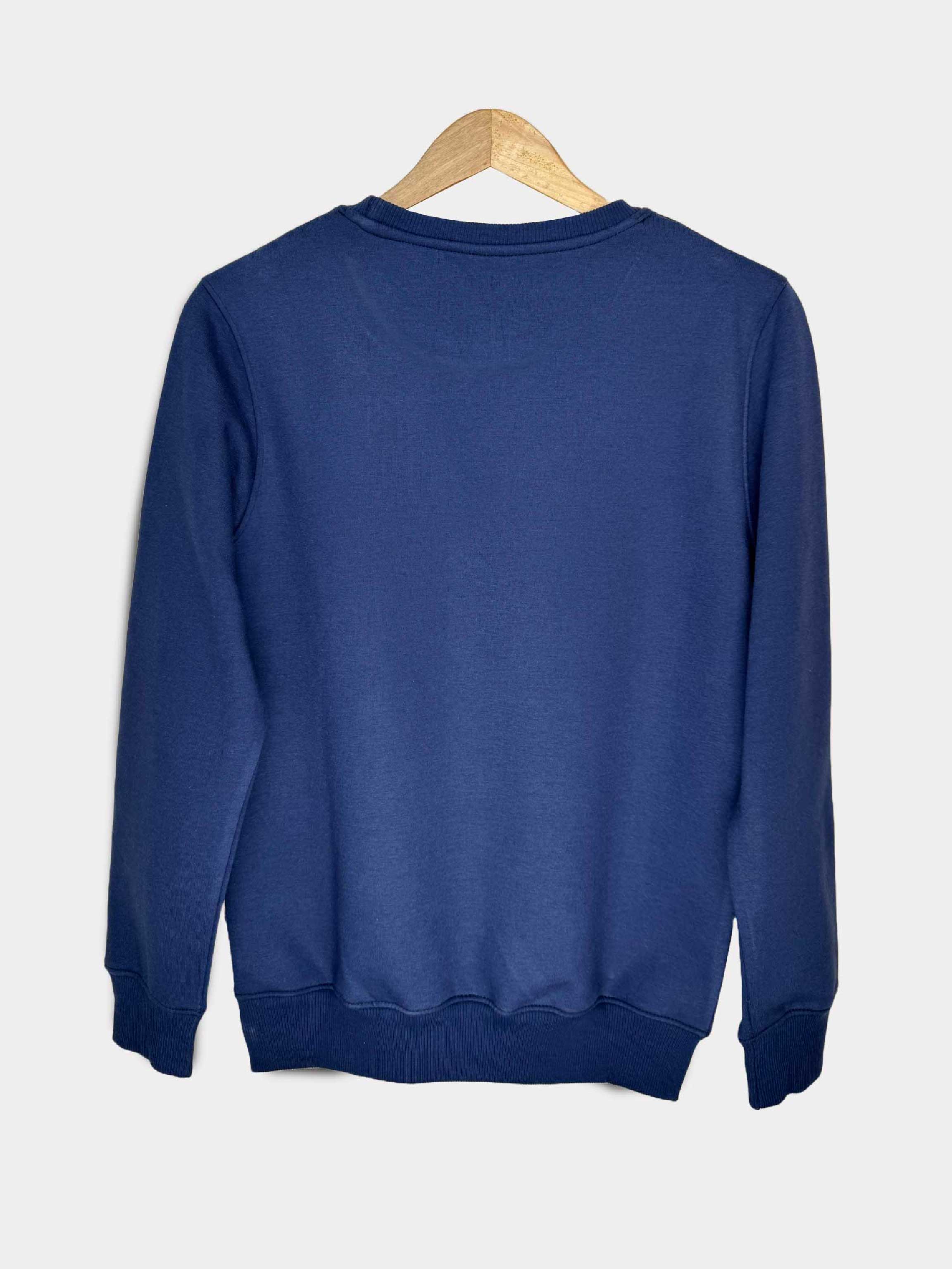 Basic Blue Sweatshirt For Men