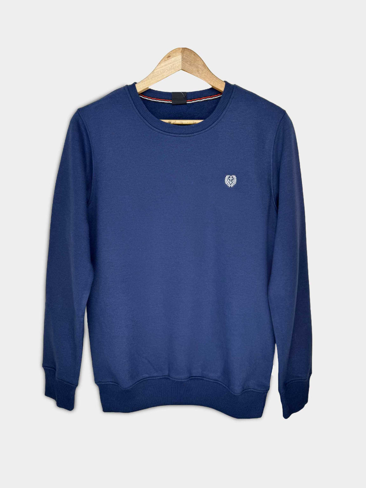 Basic Blue Sweatshirt For Men