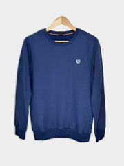 Basic Blue Sweatshirt For Men