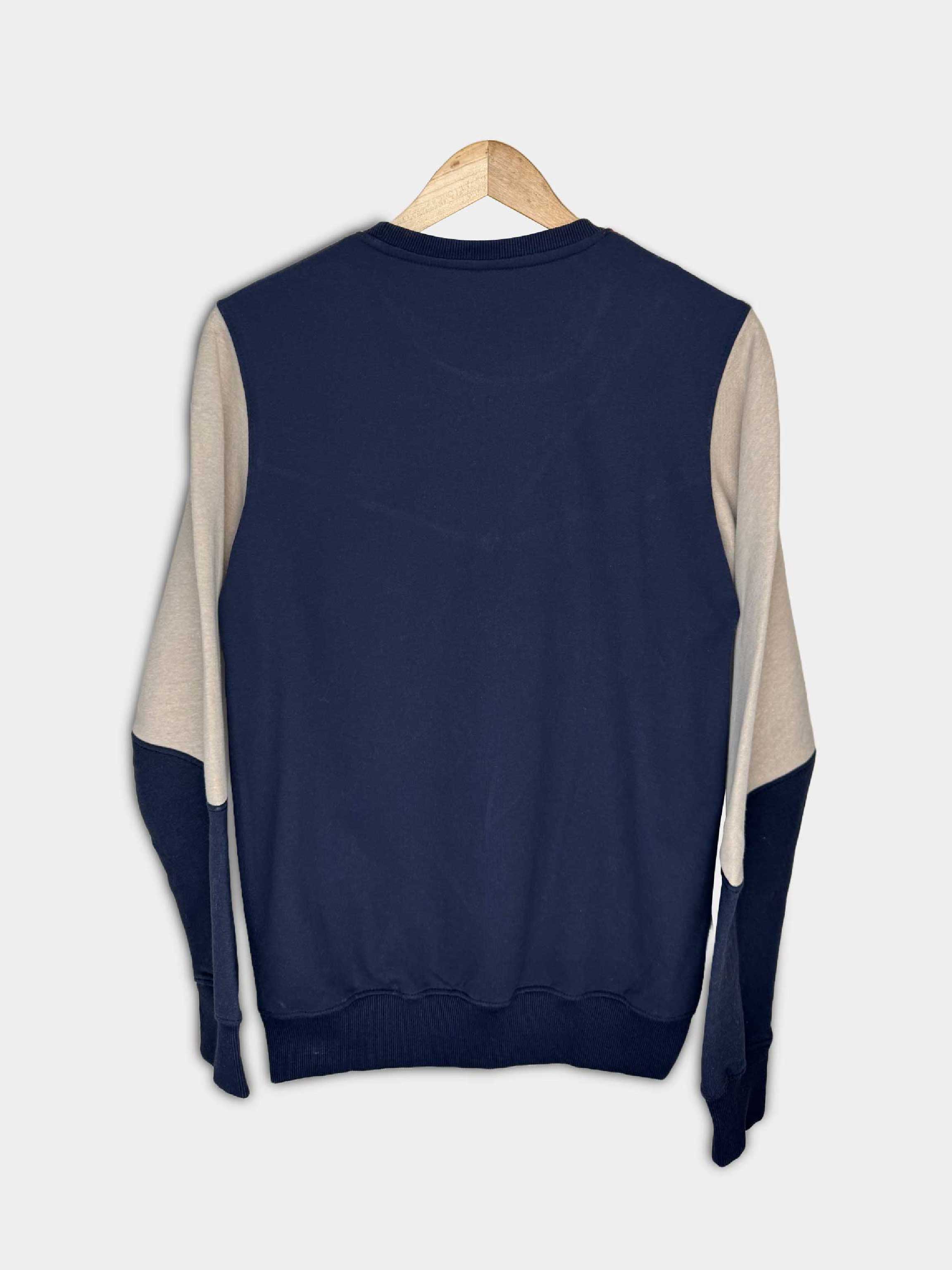 Navy Panel Sweatshirt For Men