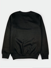 Basic Dark Black Sweatshirt For Men