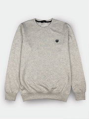 Basic Light Grey Sweatshirt For Men