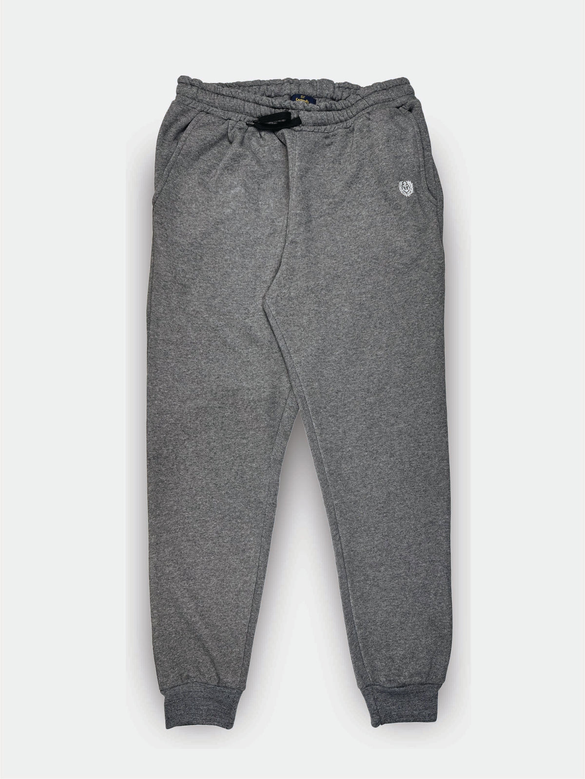 Light Gray Cotton Fleece Trouser For Men