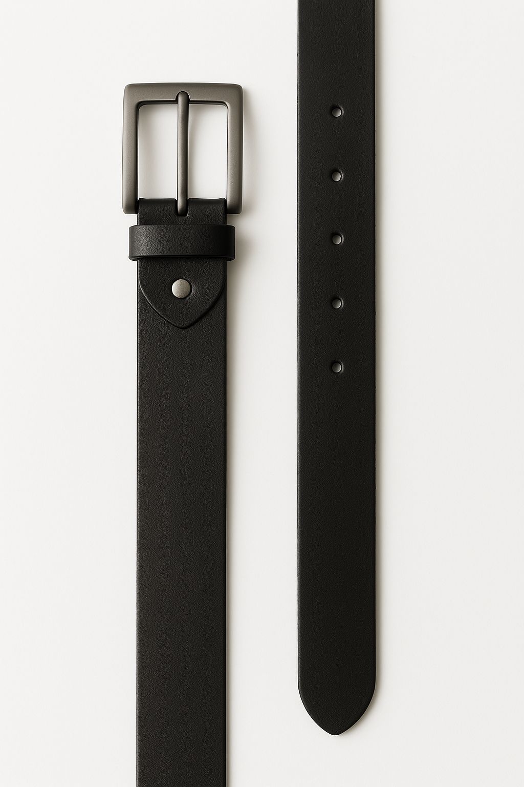 Classic Black Leather Belt