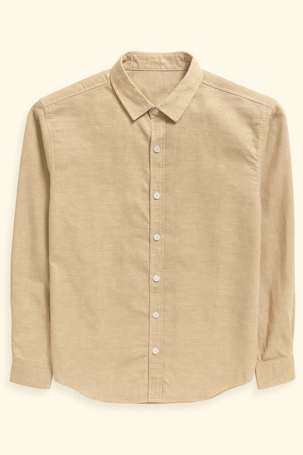 Beige cotton shirt