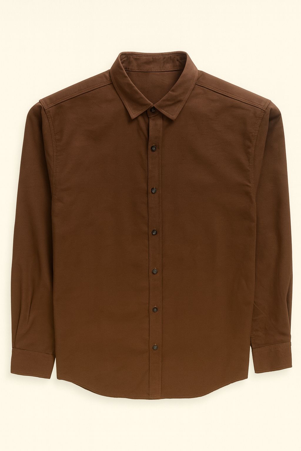 Brown cotton shirt