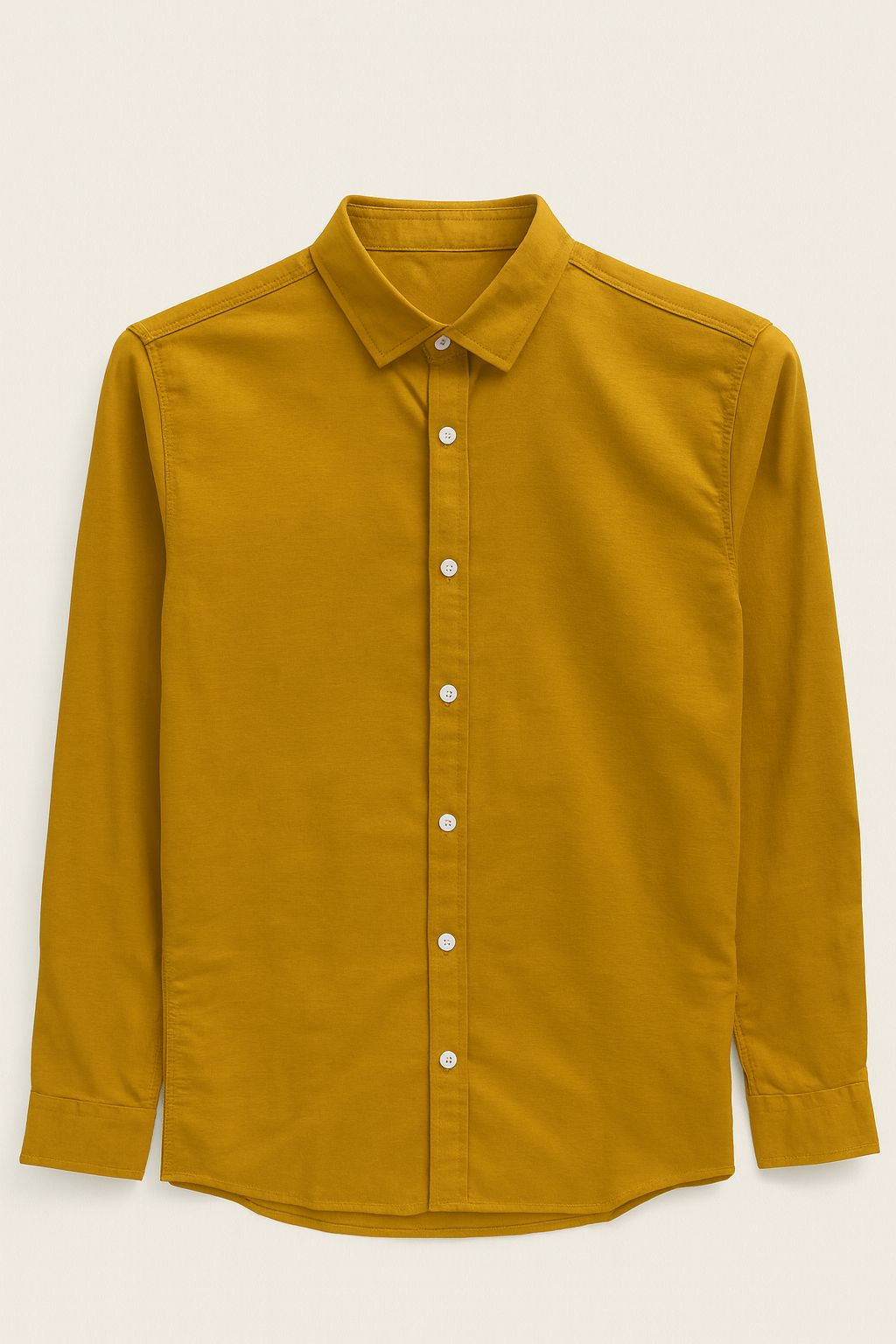 Mustard yellow cotton shirt