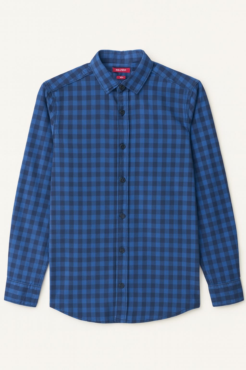 Blue Checkered Casual Shirt