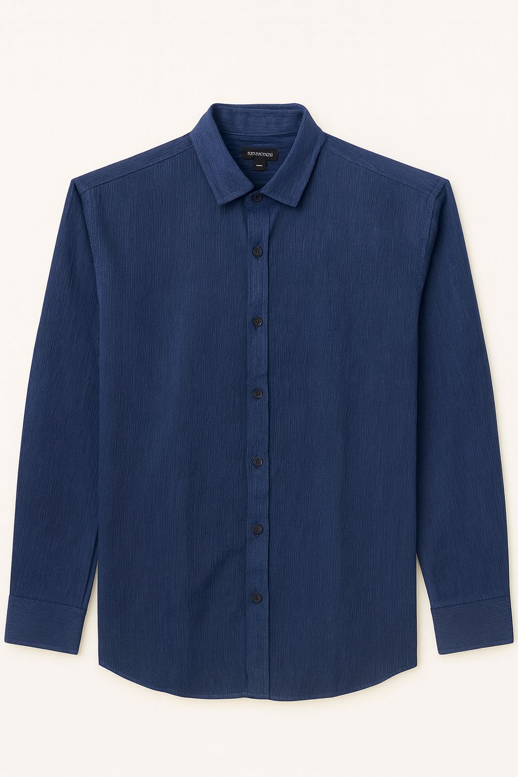 Navy Textured Shirt