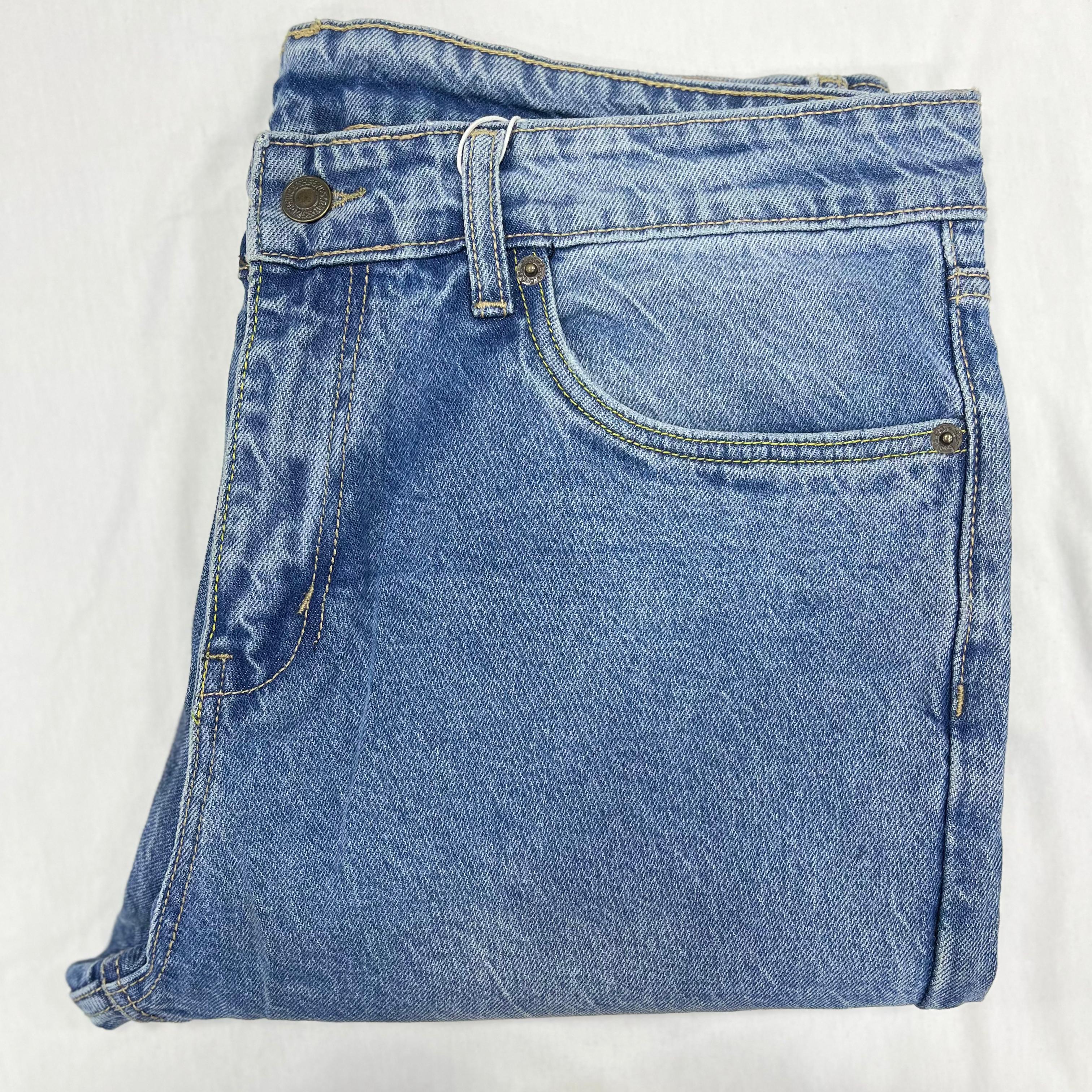 Classic Blue Branded Denim Jeans