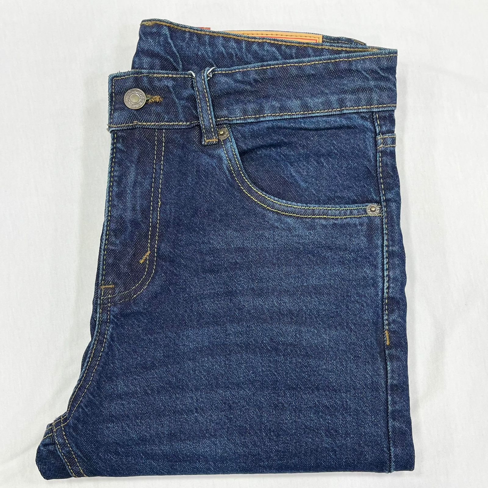 Deep Wash Blue Denim Jeans