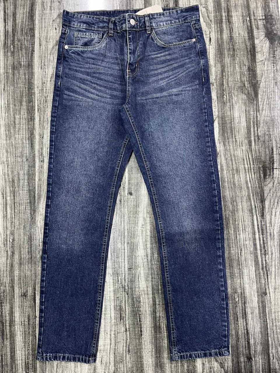 Classic Indigo Blue Denim Jeans