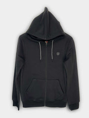 PLAIN BLACK & NAVY BLUE ZIPPER HOODIE