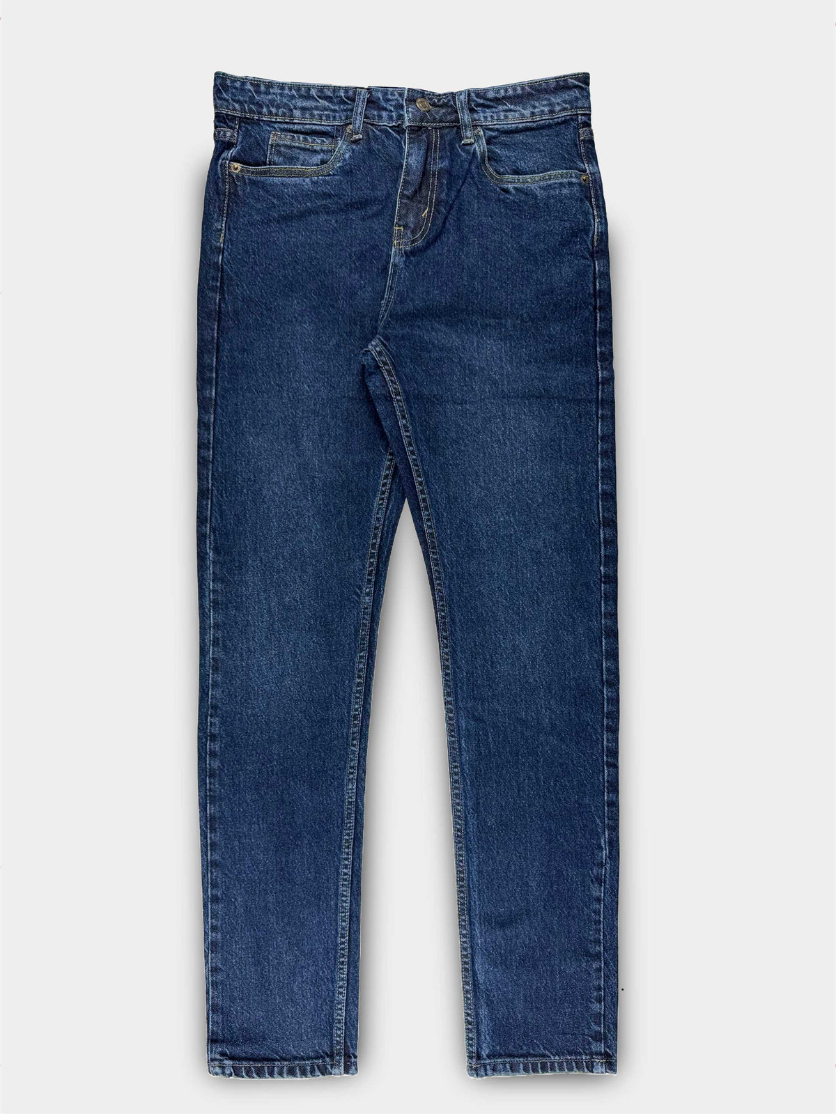 Premium Blue Regular Fit Jeans For Men