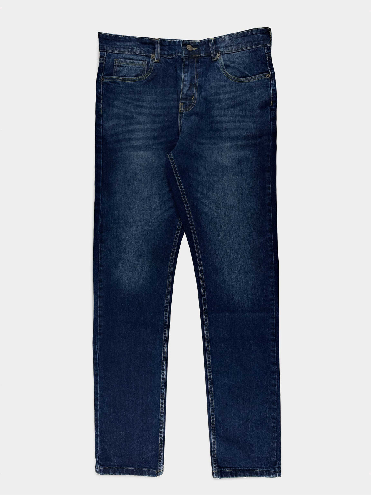 DARK BLUE REGULAR FIT JEANS MEN