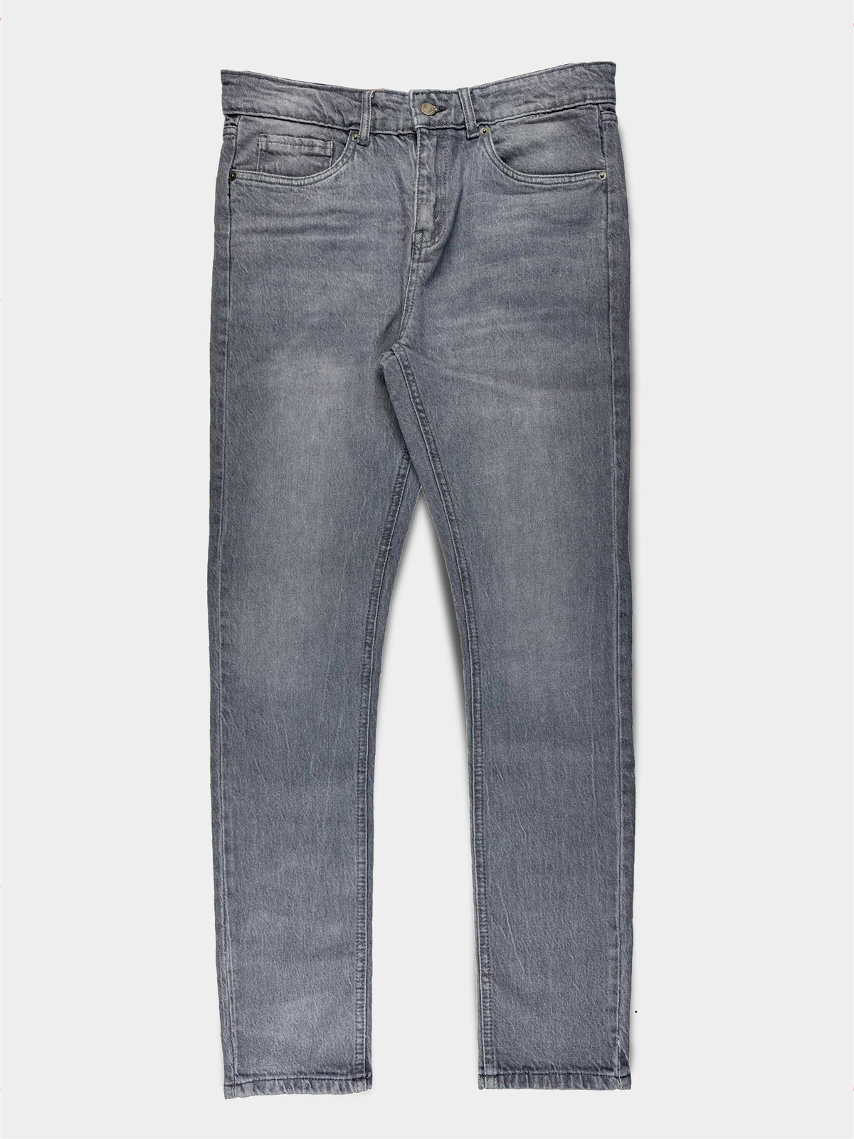 GRAY REGULAR FIT JEANS FOR MEN